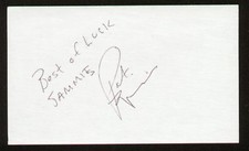 Pat Riggin signed autographed 3x5 card NHL Hockey