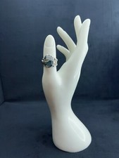 Unique Handcrafted Mystical Black/Pink Rose Quartz Sterling Silver Ring Size 7