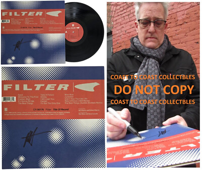 Richard Patrick Signed Filter Title of Record Album COA Proof Autographed Vinyl