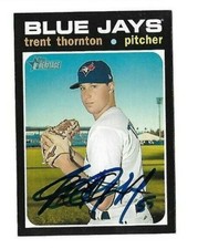 Toronto Blue Jays TRENT THORNTON  Signed 2020 Topps Heritage Card #294