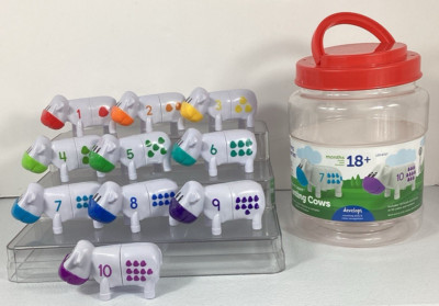 Snap & Learn Numbered Cows Learning Resources Counting Motor Skills Ages 2 Up