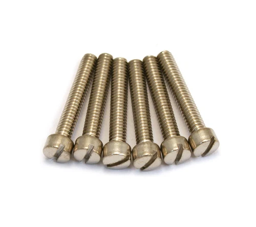 (6) Nickel Pole Piece Screws for Gibson® PAF & USA Humbucker Pickup GS-5453-001