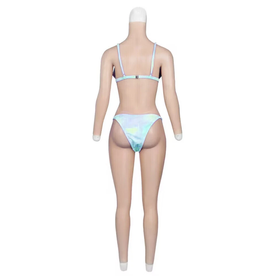 Simulation Bodysuit Silicone Breast Forms with Arm Fake Vagina Drag Queen C Cup - Image 3 of 4