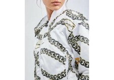 Nike White Glam Dunk Just Do It - Women Jackets Size L