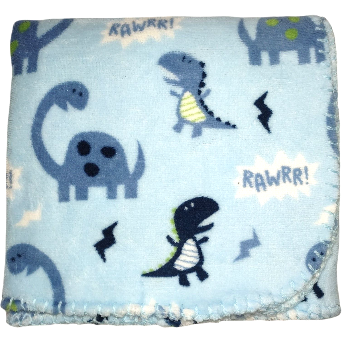 Dinosaur Lovey Blanket For Baby - Super Soft 20x20 Security Blanket For Boys & Girls