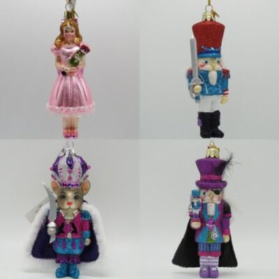Kurt Adler Nutcracker Suite Ornament Clara Prince King Drosselmeyer NB1248
