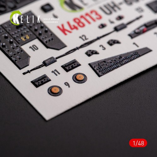 Sikorsky UH-60A Black Hawk - Type 1 interior 3D Decals (for ICM kit) 1:48 K48113 - Picture 5 of 11