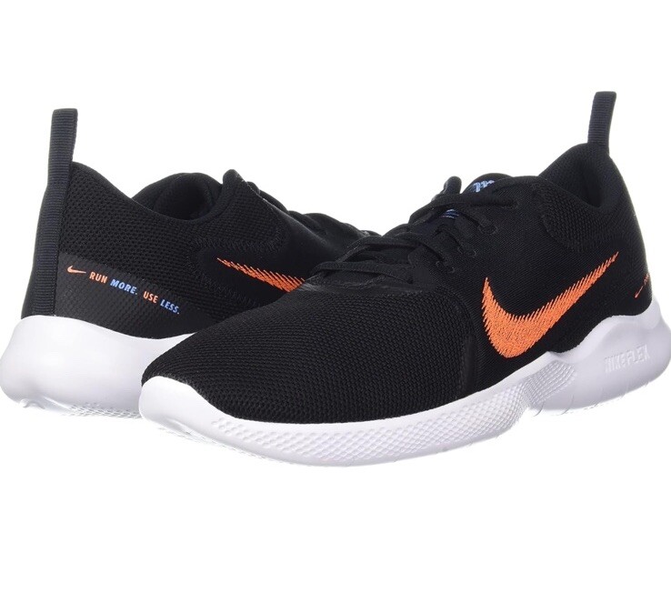 NWOB Nike Flex Experience Run 10 Black Total Orange CI9960-008