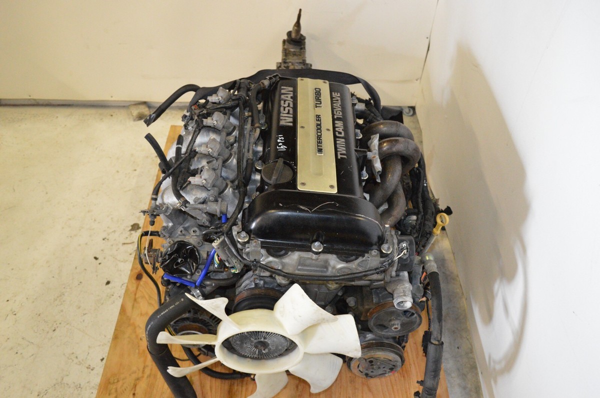 JDM Nissan Silvia SR20DET S13 2.0L Black Top Turbo Engine 5SPD