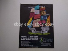 Coram fabrics jute ad clipping France 1960s 1970s colorful sails