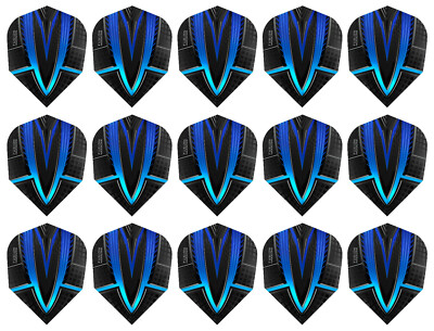 5 New Sets Harrows Fusion Standard Dart Flights - Ships w/ Tracking - Aqua