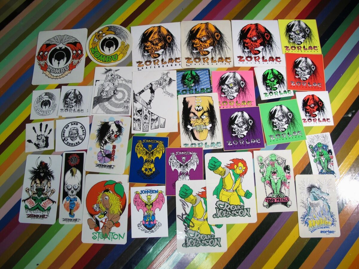 vtg 1980s Pushead/ Zorlac skateboard sticker - Double Cut vtg 1980s Pushead/ Zorlac skateboard sticker - Double Cut