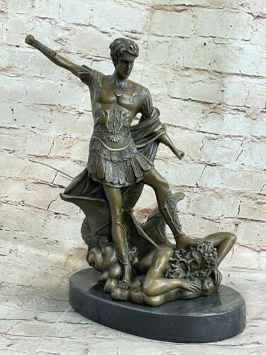 Bronze Large Statue Patron Saint St Michael Archangel Protector Hot Cast Statue - 第 1/7 張圖片