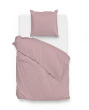 Zo! Home Mako-Satin Bettwäsche 135x200 cm Satinado uni Shady Pink rosa