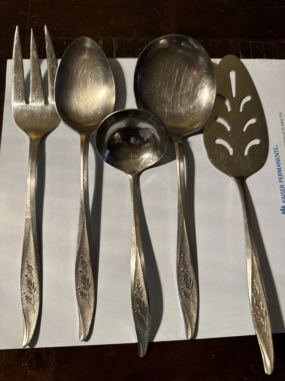 Nasco VASSAR Stainless Steel Flatware Japan 5 Serving Pieces