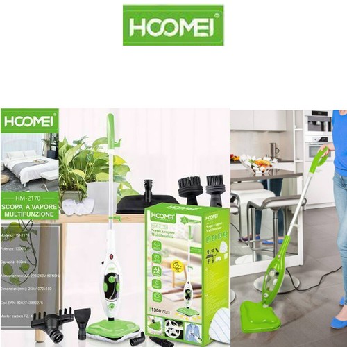 Scopa Elettrica A Vapore Multifunzione 5in1 1300W Hoomei Hm-2170 | eBay