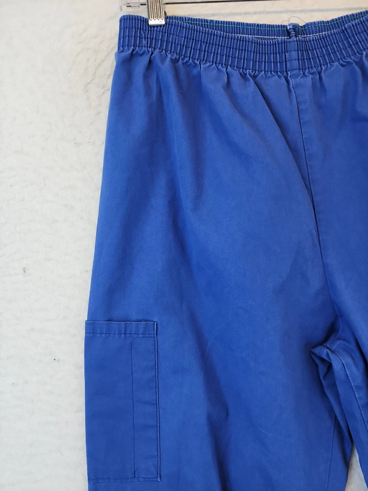 Lot Of 2 Medline Blue Medical Dental Scrub Bottoms Elastic Cuff Womens medium - Image 3 of 4