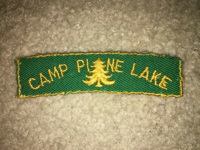 Boy Scout Camp Pine Lake Tall Pine Rectangle Cut Edge Michigan Council Patch