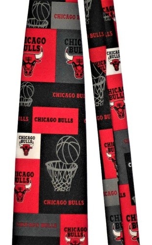 Chicago Bulls Logo NBA Herren Krawatte 100% Polyester Ralph Marlin Tie 58" - Bild 4 von 8