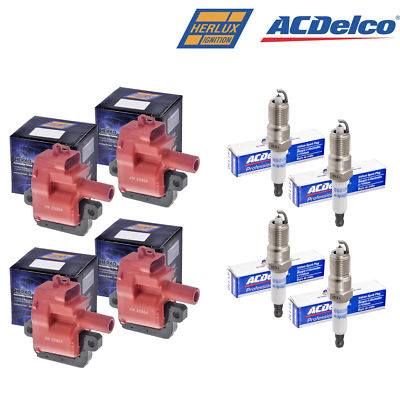 Set of 4 Herko Ignition Coil B031HE for Chevrolet GMC Pontiac Cadillac 1997-2005