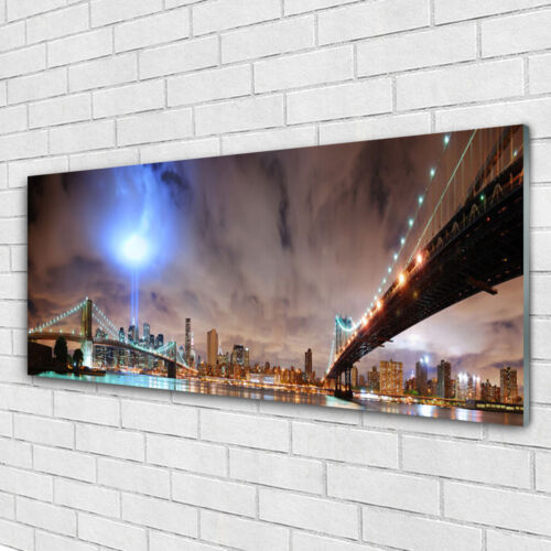 Wall art Print on Plexiglas® Acrylic 125x50 Bridge Architecture - Picture 1 of 6