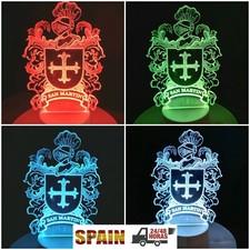 Lampara Led Escudos Apellidos