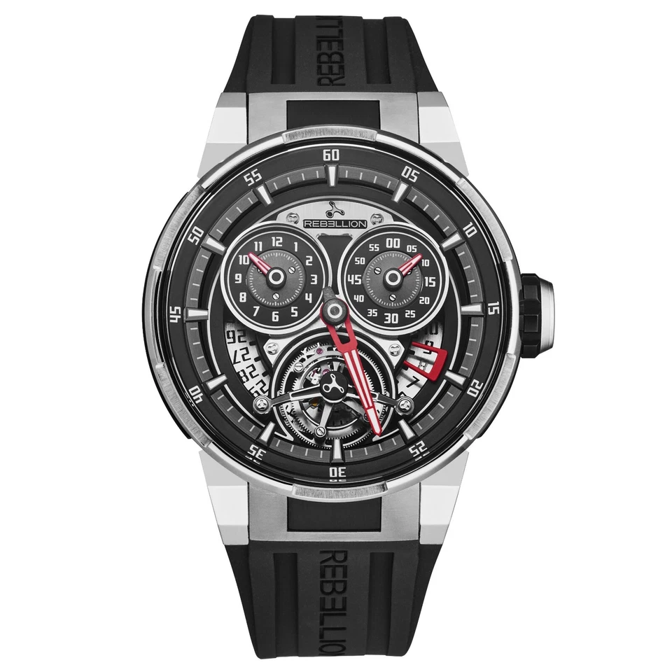 Rebellion Men's 'Predator 2.0' Black Dial Automatic Watch RB.PR2.TOU.TI.BK