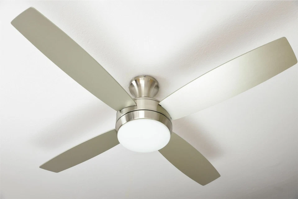 Ceiling Fan with Light and Remote Control Saturn Nickel Matte / Pine 132 CM - Image 4 of 4