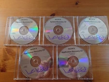 Sony Vaio PCG-SRX87P Recovery Discs - System and Application
