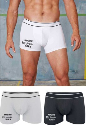 personalised boxer shorts