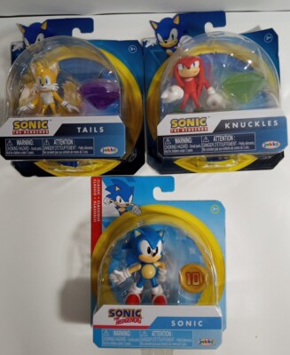 3 Sonic The Hedgehog: TAILS,KNUCKLES & CLASSIC SONIC 2.5'' Articulated Figures! 
