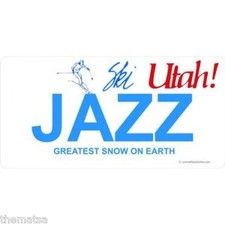 UTAH JAZZ TEAM NBA BASKETBALL STATE LICENSE PLATE MADE IN USA