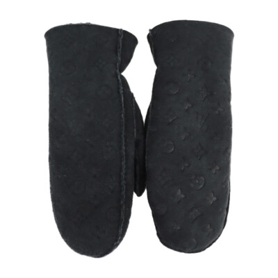 LOUIS VUITTON Handschuhe M76454 Muff Sharlingram Monogram Mitten Gloves Biton
