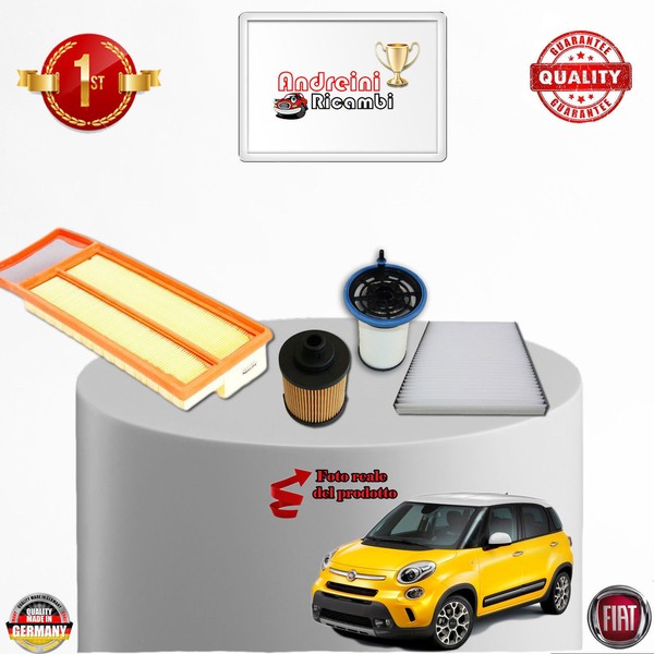 Inspektionskit Filter Fiat 500 L 1.3 D Multijet 62KW 85CV Von 2016->-image