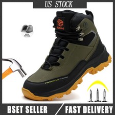 Steel Toe Work Shoes for Men Lightweight Safety Sneakers waterproof Boots US
