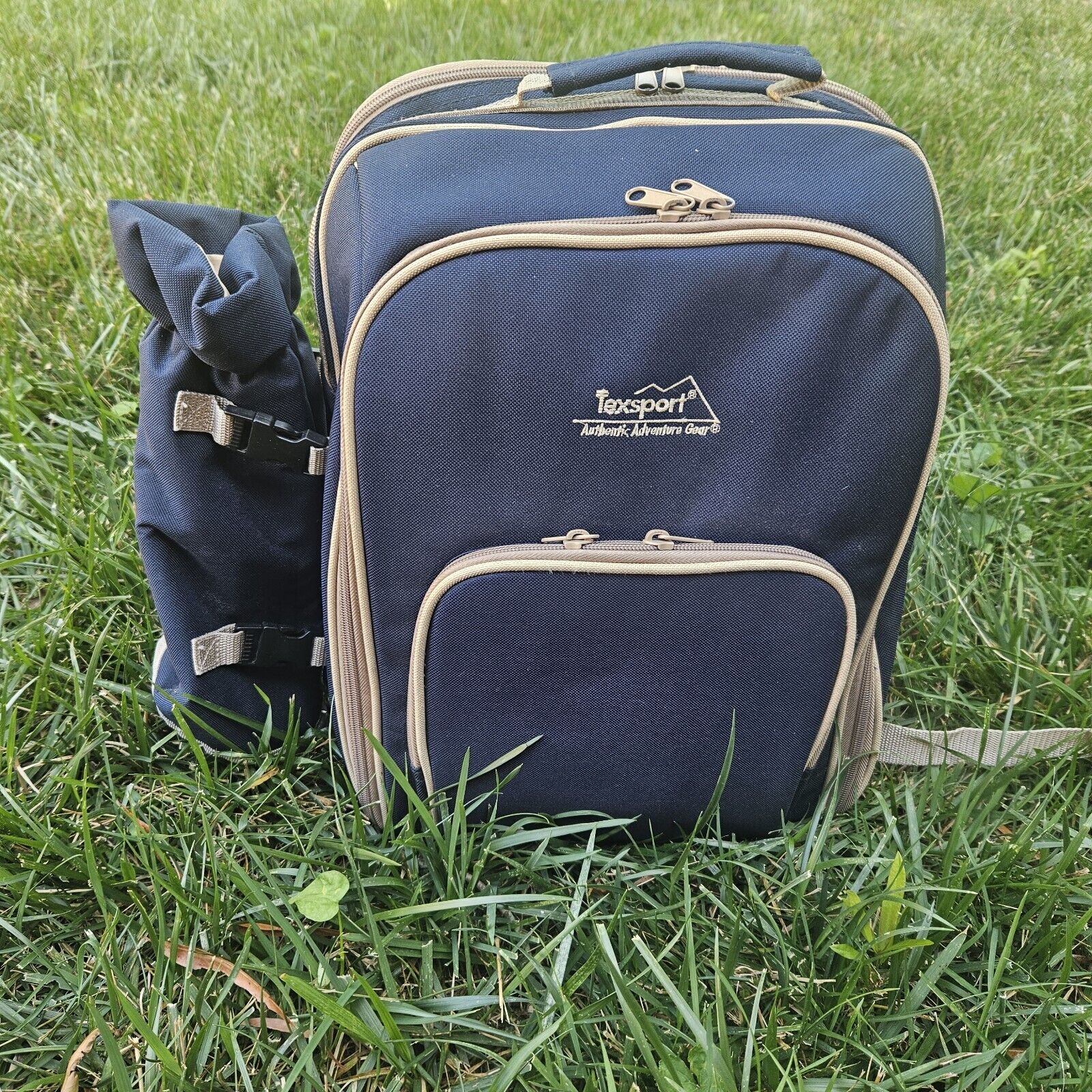 Mochila de picnic para 4 personas paquete bolsa impermeable aislada camping familiar