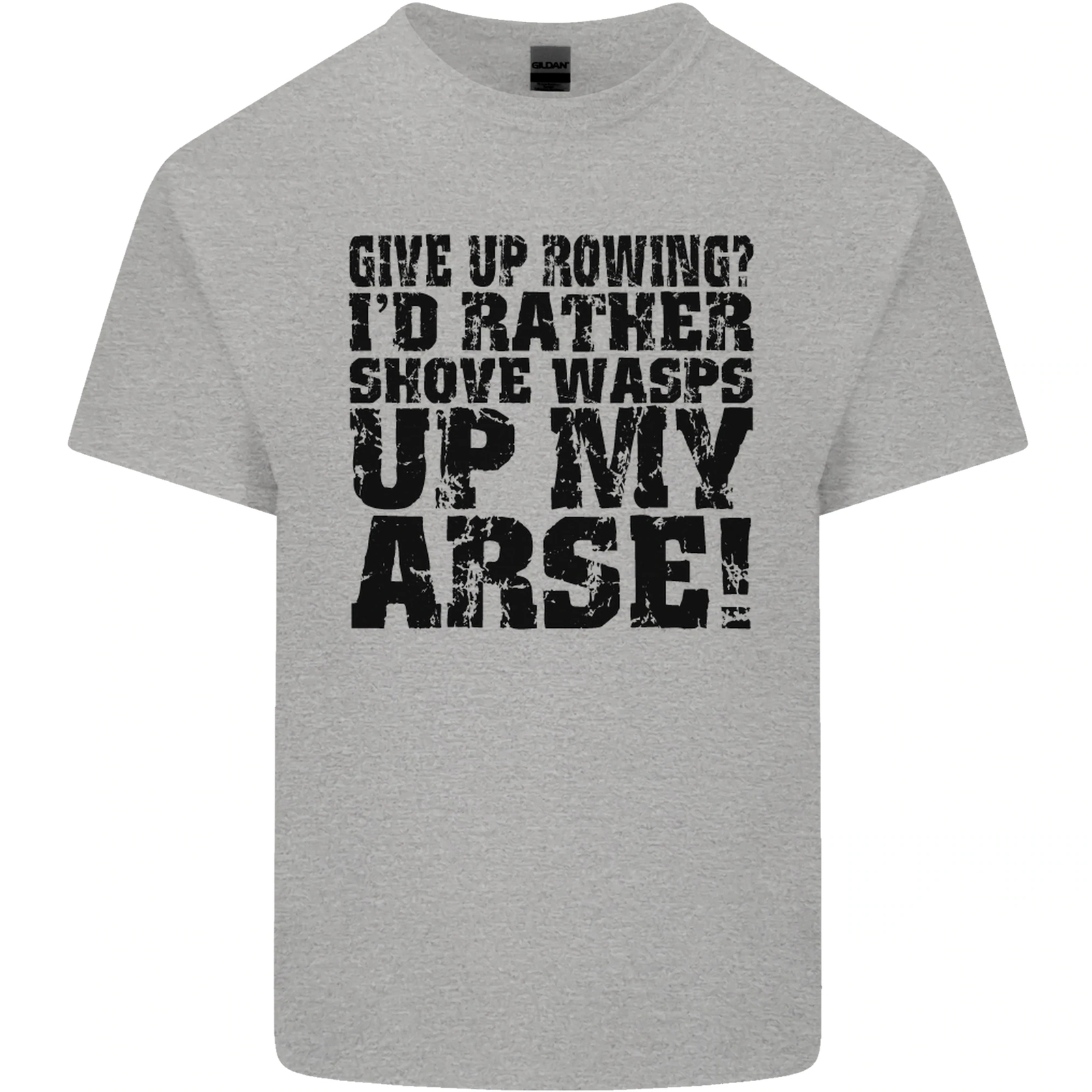 FILA Rinunciare al canottaggio? T shirt maglietta uomo cotone Boat Rower Coxman divertente