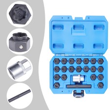22pc Wheel Locking Lug Nut Master Key Set Lock Removal Tool For Bmw Universal 22pc Wheel Locking Lug Nut Master Key Set Lock Removal Tool For Bmw Universal