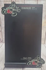 Hallmark Disney Mickey Mouse Dream It Do It Chalkboard Black Red White 15"