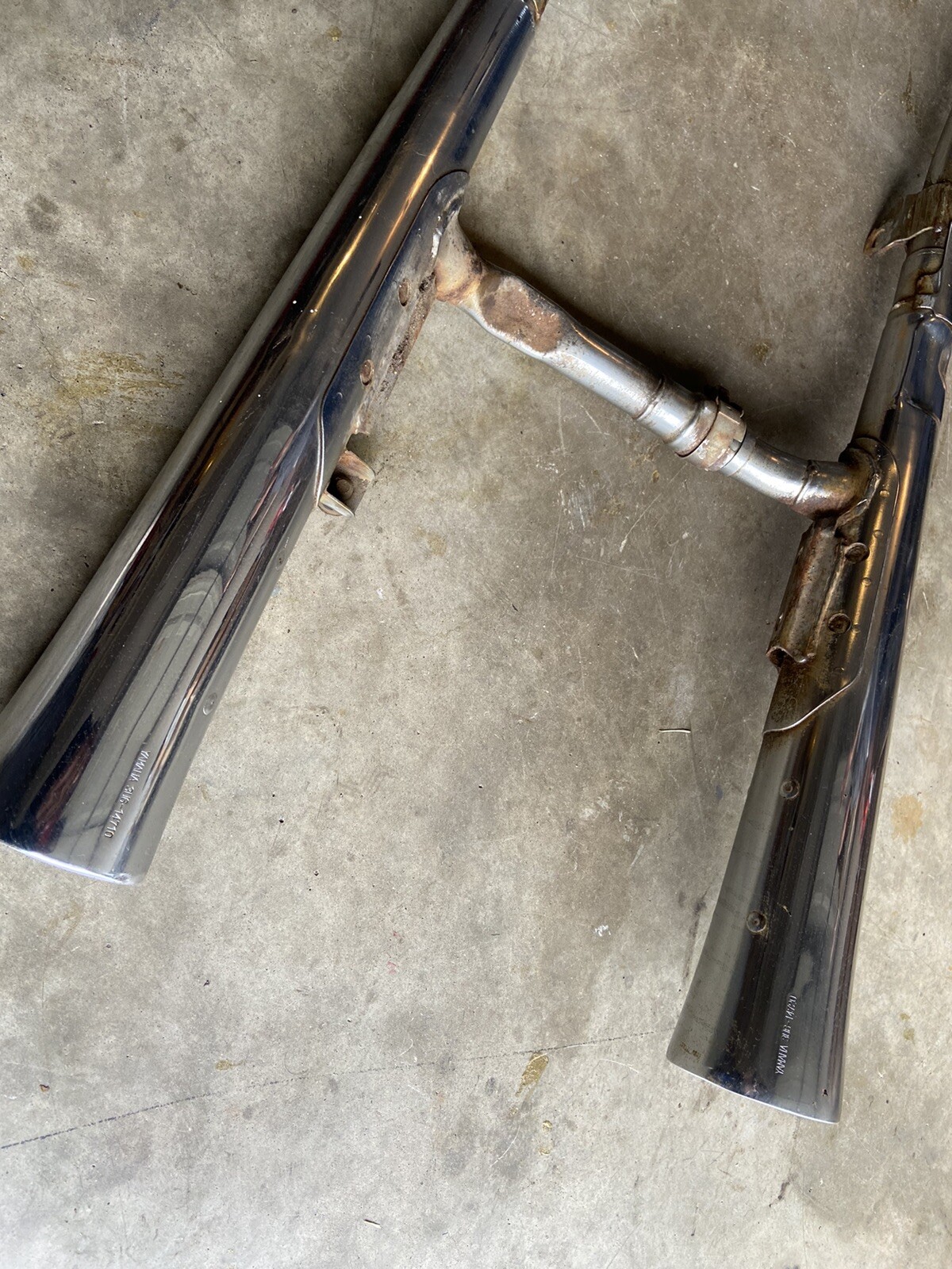 Yamaha XS650 7982 complete exhaust headers mufflers pipes left right