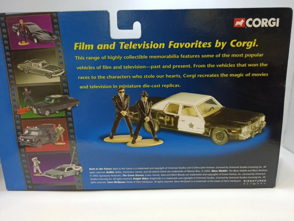 CORGI 06001 Blues Brothers Mobile Modello Diecast Auto + Jake + Elwood Figure- m - Immagine 4 di 4