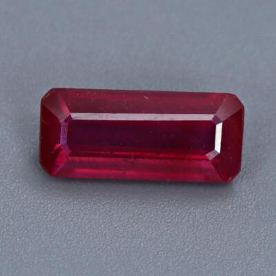 3.94Cts Natural Pink Ruby Octagon Cut Africa 13x5MM Loose Gemstone