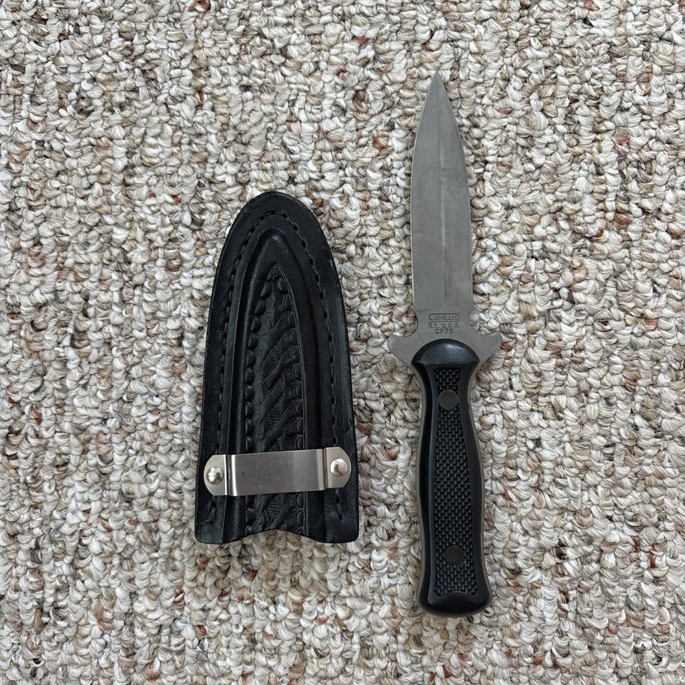 Camillus CP 75 фиксированное лезвие загрузки нож с ножнами и коробка похож на Western W75 - Изображение 3 из 4