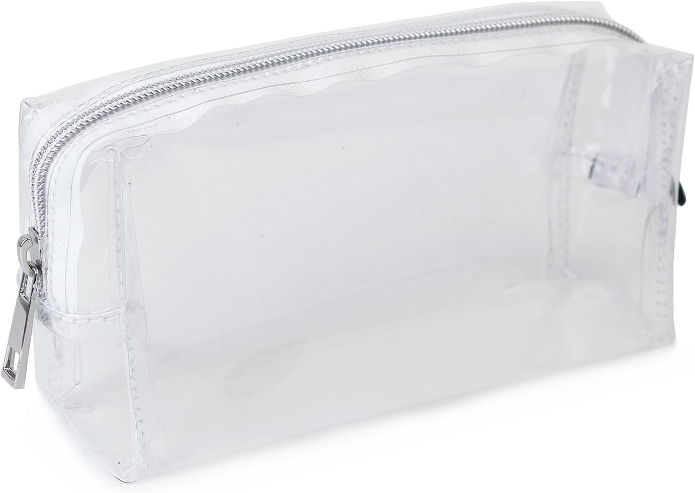 Fashion Clear Pencil Case Transparent PVC School Exam Makeup Bag Teen Students