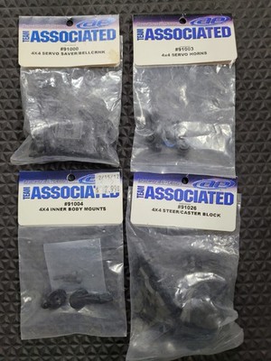 Team Associated SC10 4X4 Steering Bellcranks Servo Horns Caster Blocks New
