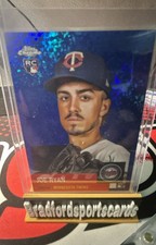 2022 Topps Chrome Platinum - Joe Ryan #145 Toile White & Blue Refr  /199 (RC)