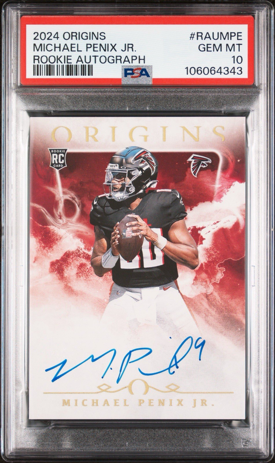 Michael Penix Panini Origins Rookie Autographs #RAUMPE Base