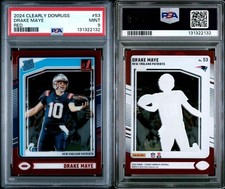2024 Clearly Donruss - Drake Maye - Red - #15/99 - PSA 9