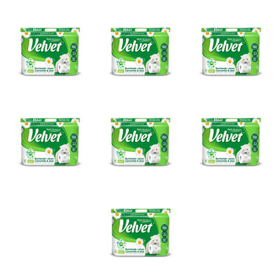 5901478998705 Paper Toaletowy Velvet Rumianek i Aloes 12 rolek, 3 warstwy X7 Ve