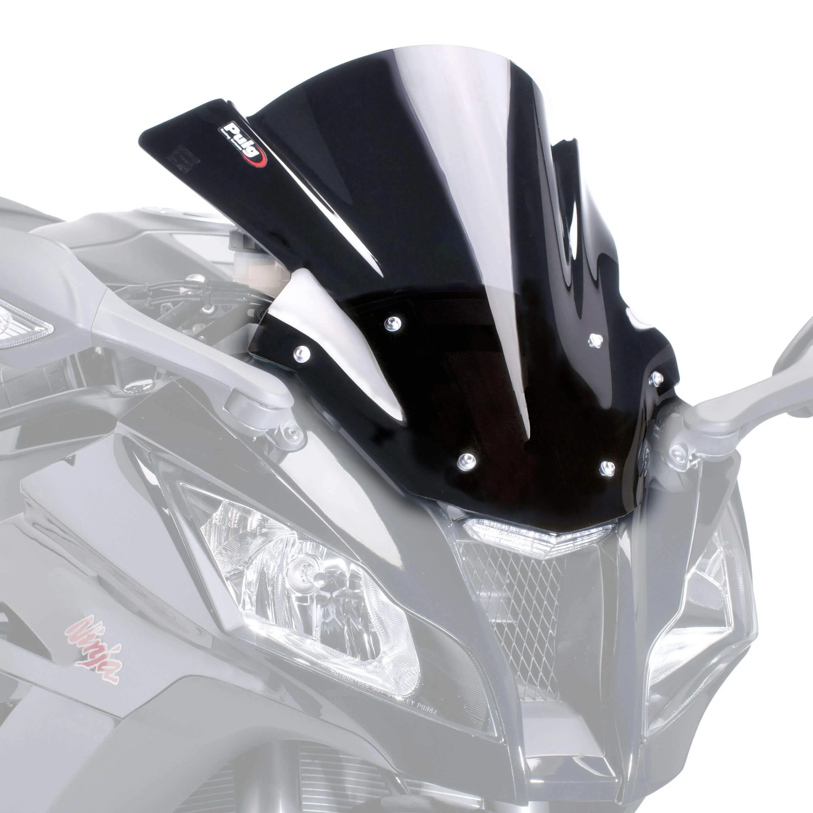 Puig Racing Screen | Black (Opaque) | Kawasaki ZX10-R 2011>2015